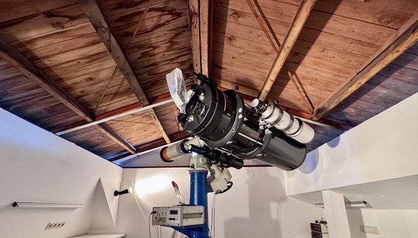 Ein Einblick in die Volkssternwarte im Dachgeschoss der Volkshochschule.