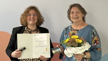 Gabriele Bätz wurde heute für 35 Jahre VHS geehrt